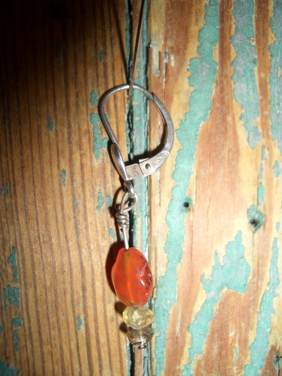 Handmade sterling silver wire wrapped carnelian &… - image 4