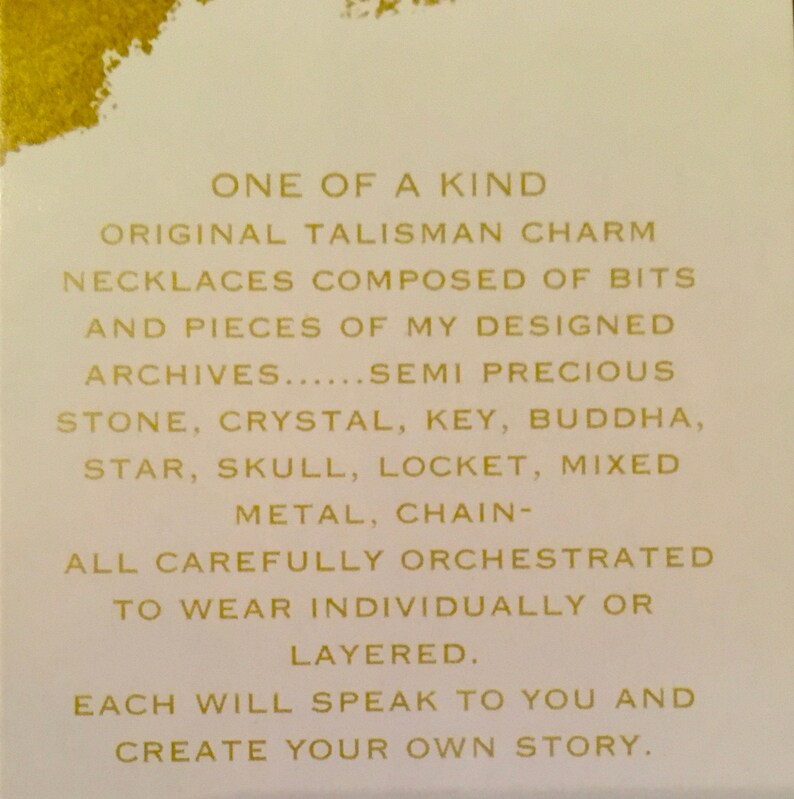 Convertible 32-16 layering talisman vintage charm necklace