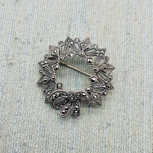 Judith Jack Vintage Sterling Silver Brooch