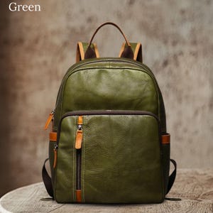 Leren herenrugzak Office-rugzakken 15-inch laptoptas reisrugzak College School-rugzak persoonlijk cadeau voor hem cadeau voor haar