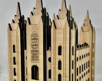 Salt Lake Temple Wood puzzle kit