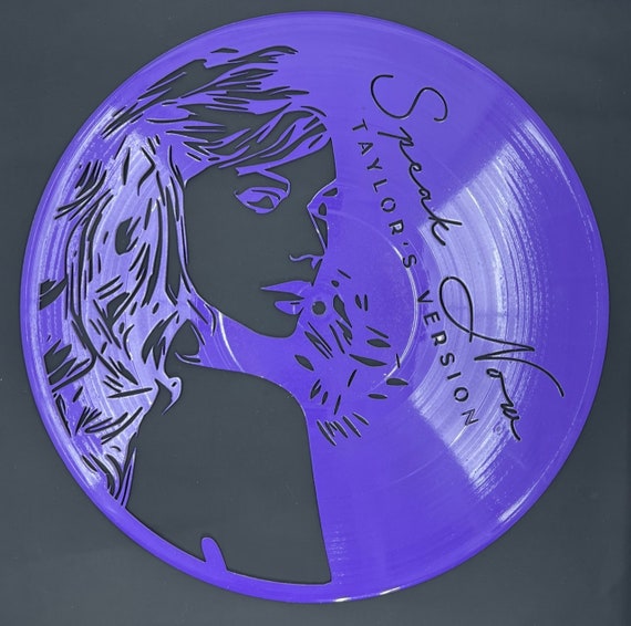 Taylor Swift Speak Now Vinyl Record Laser Cut Out Art