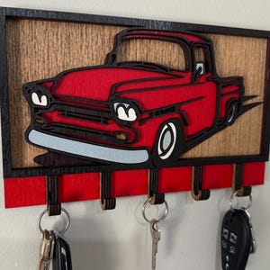 Chevy Apache Truck Key Holder Digital Cut File