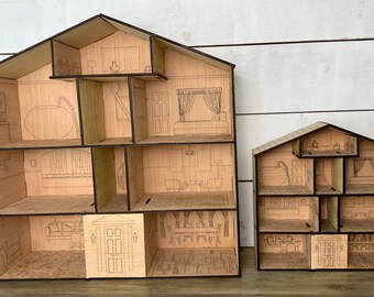 Laser Cut File Only for Dollhouse. Personal use only