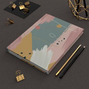 Artistic Hardcover Journal for Creative Minds, Modern Notebook, Gift for Artists, Inspirational Diary, Abstract Design