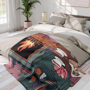 Cozy Arctic Fleece Blanket, Warm Throw for Cuddling, Perfect for Home Decor, Gift for Winter Holidays, Ideal for Cozy Nights