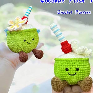 DIY Cute Coconut Plush Toy Pattern - Fast Crochet Gift Soft Toy Pattern