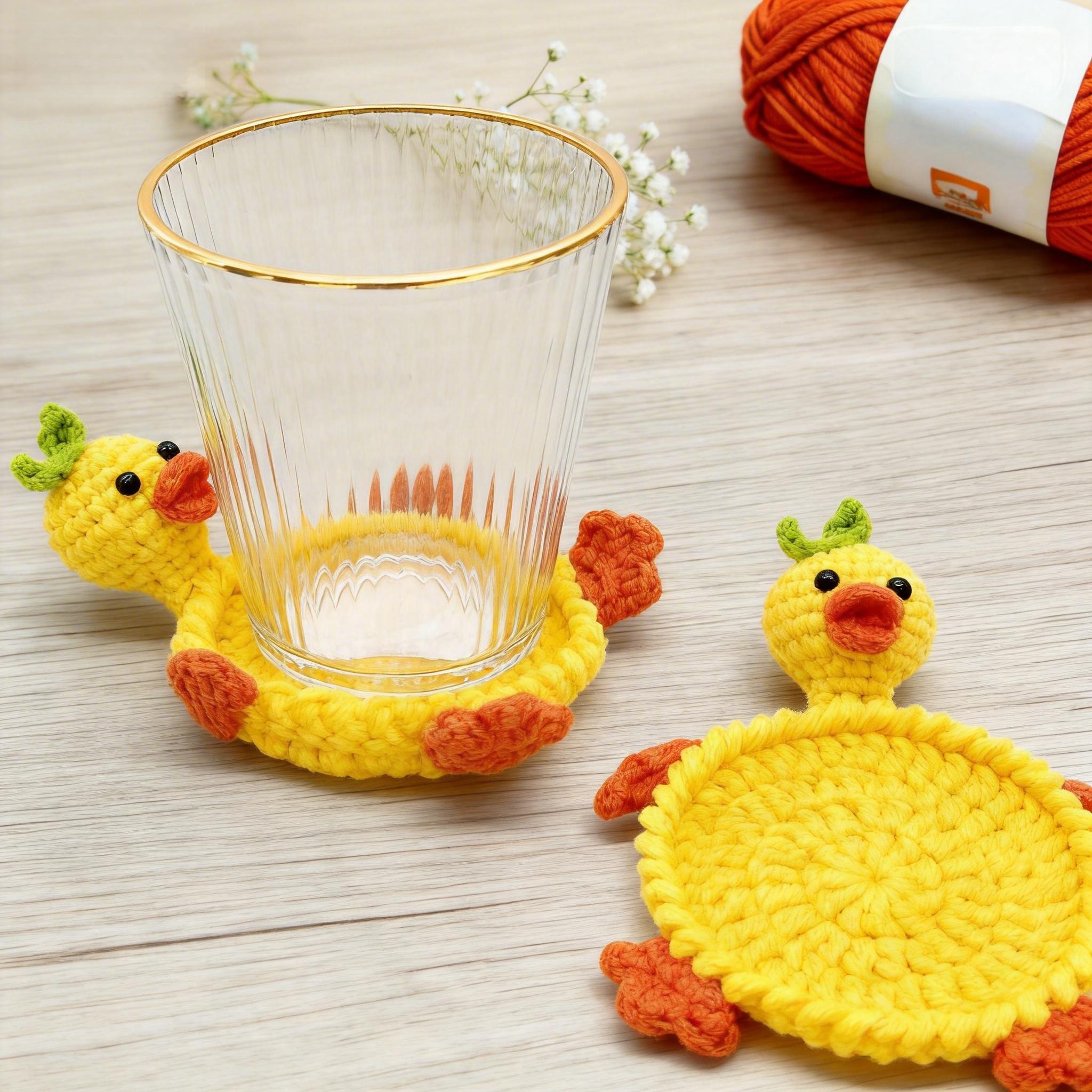 Pop-up Coasters Crochet Pattern PDF, 7in1 Funny Bouncy Animal
