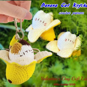 Banana cat keychain - Etsy 日本