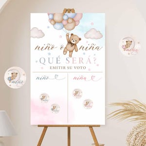 SPAANSE Niño o Niña-grafiek Wat wordt de baby hij of zij?