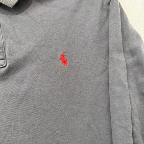 Polo by Ralph Lauren Charcoal Gray Cotton Polo Sh… - image 6