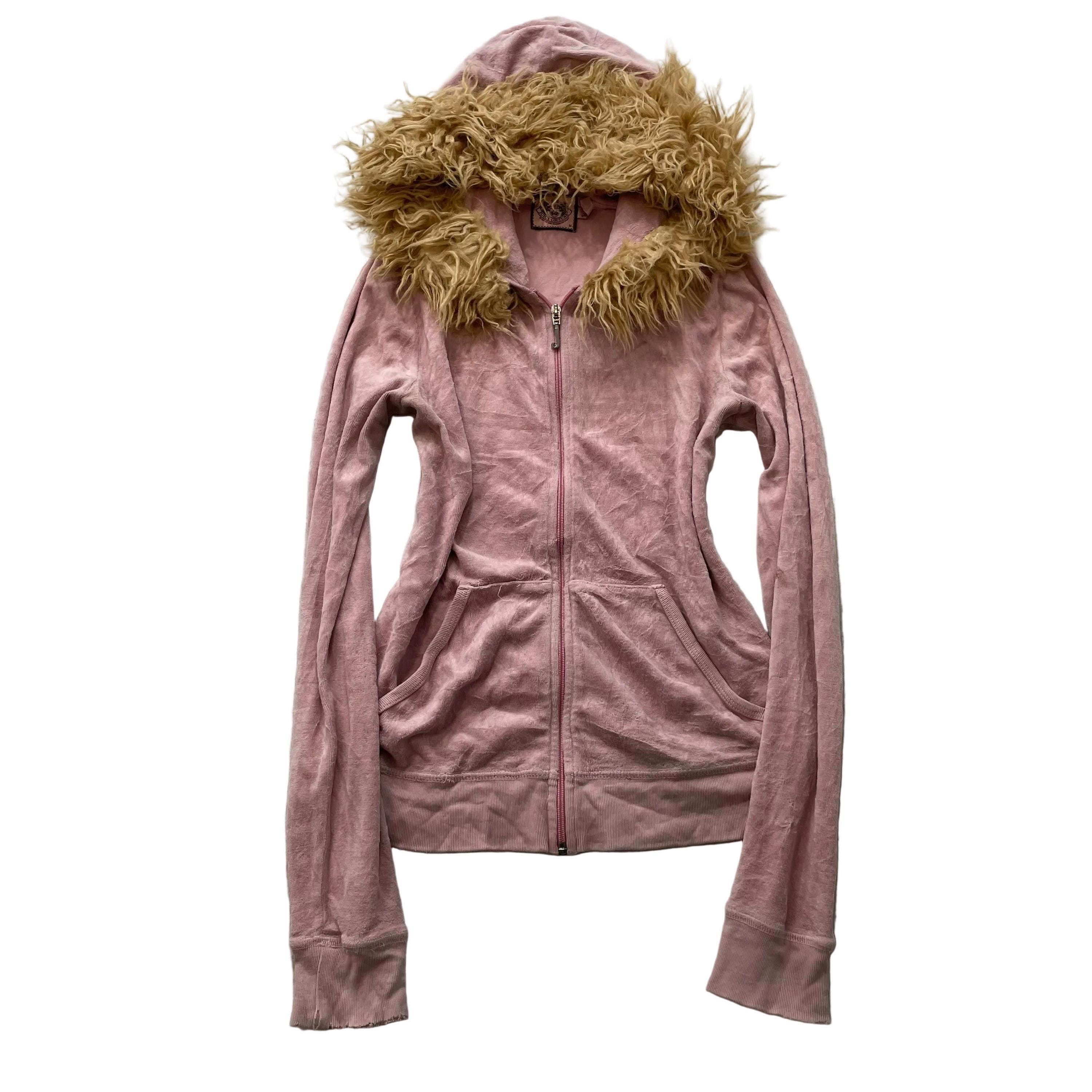 Fur Zip up Y2k - Etsy
