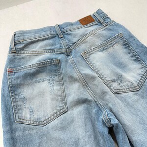 BDG Urban Outfitters Dam Blå Denim Skater Baggy Distressed Jeans Storlek 25 bild 7