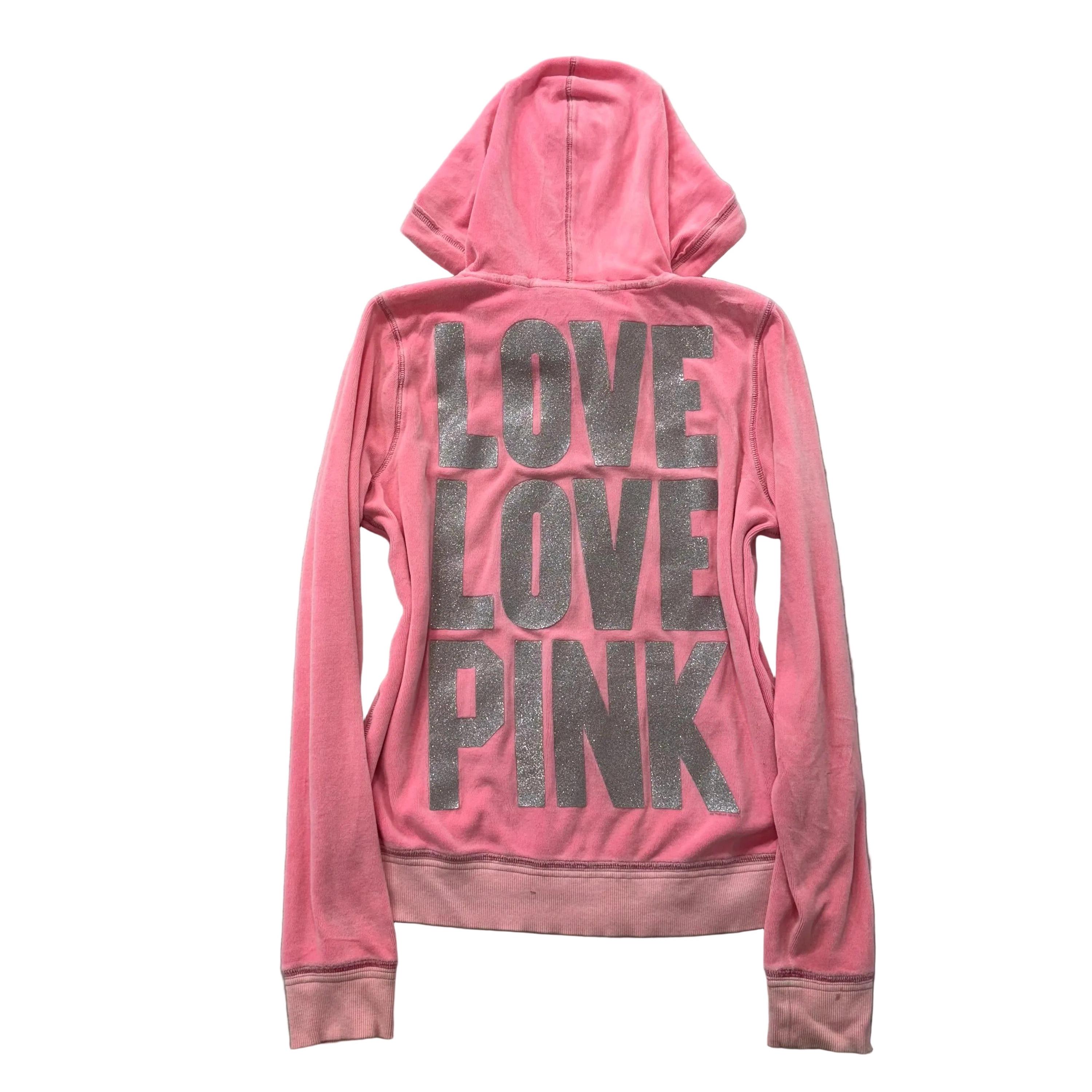 Sweat à Capuche Victoria's Secret PINK - Zip Complet - Neuf Avec Étiquettes (NWT)