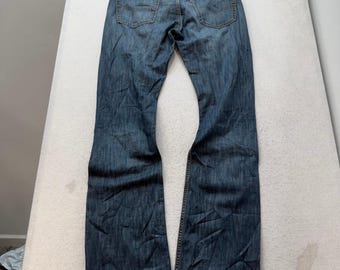 Pantalones vaqueros Levi's 527 para hombre, color azul, corte bota ajustado, bolsillos, ajuste clásico, talla 34x36.