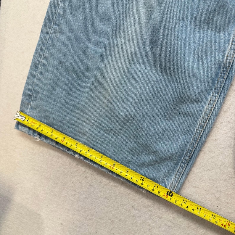 BDG Urban Outfitters Dam Blå Denim Skater Baggy Distressed Jeans Storlek 25 bild 5