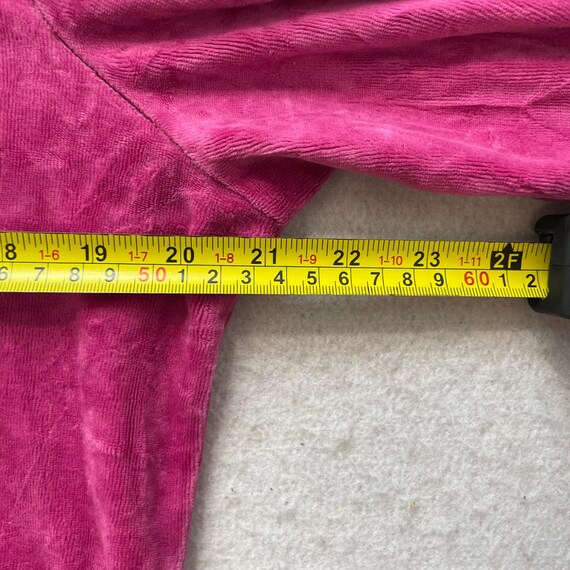 Juicy Couture Women's Vibrant Magenta Velour Full Zip Hoodie Loungewear Size M View 4