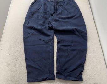 Pantalones deportivos holgados Russell azul marino estilo Y2K (años 2000)
