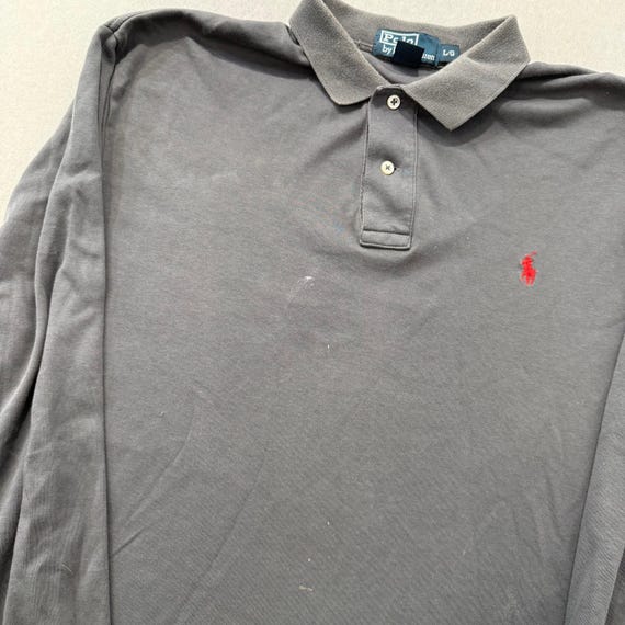 Polo by Ralph Lauren Charcoal Gray Cotton Polo Sh… - image 5