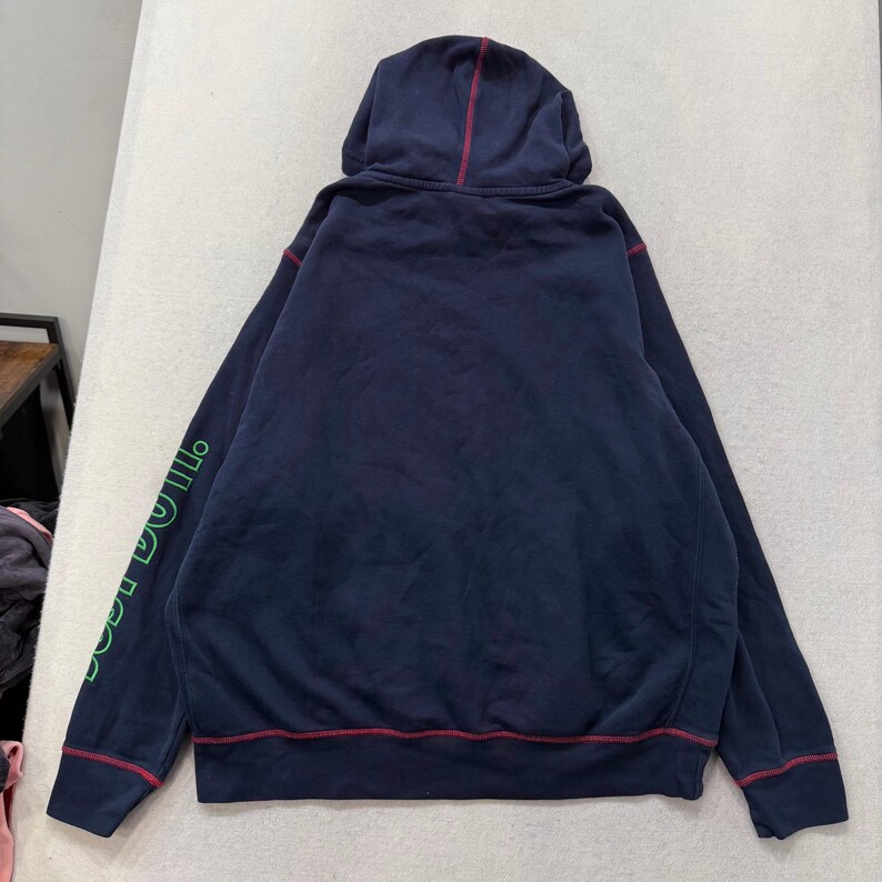 Nike Just Do It Men's Navy Fleece Pullover Hoodie Long Sleeve Sportswear Size XL image 2