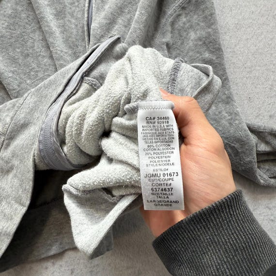 Vintage Juicy Couture Womens Gray Velour Zip-Up Hoodie Loungewear Classic Size L View 6