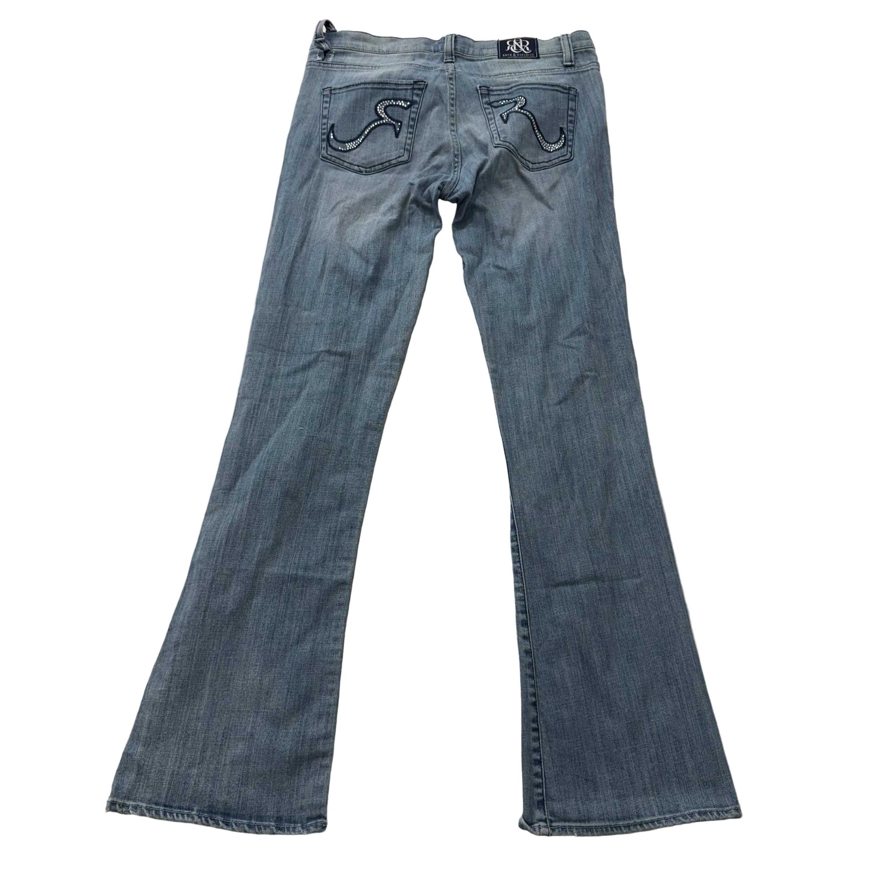 Jeans cargo large coton denim stone femme | La Halle