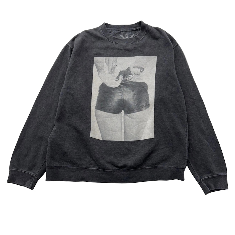 Friends United Network Urban Outfitter Men Black Sweatshirt Revolver Girl Size M image 1