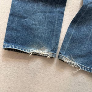 Wrangler 36MWZ Men's Medium Blue Cowboy Cut Denim Jeans Western Slim Fit Size 36 image 8