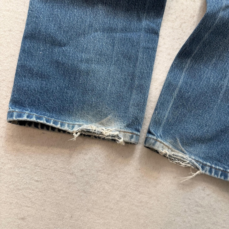 Wrangler 36MWZ Men's Medium Blue Cowboy Cut Denim Jeans Western Slim Fit Size 36 image 8
