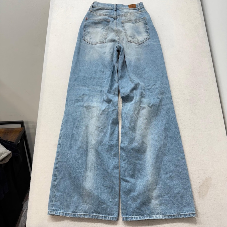 BDG Urban Outfitters Dam Blå Denim Skater Baggy Distressed Jeans Storlek 25 bild 2