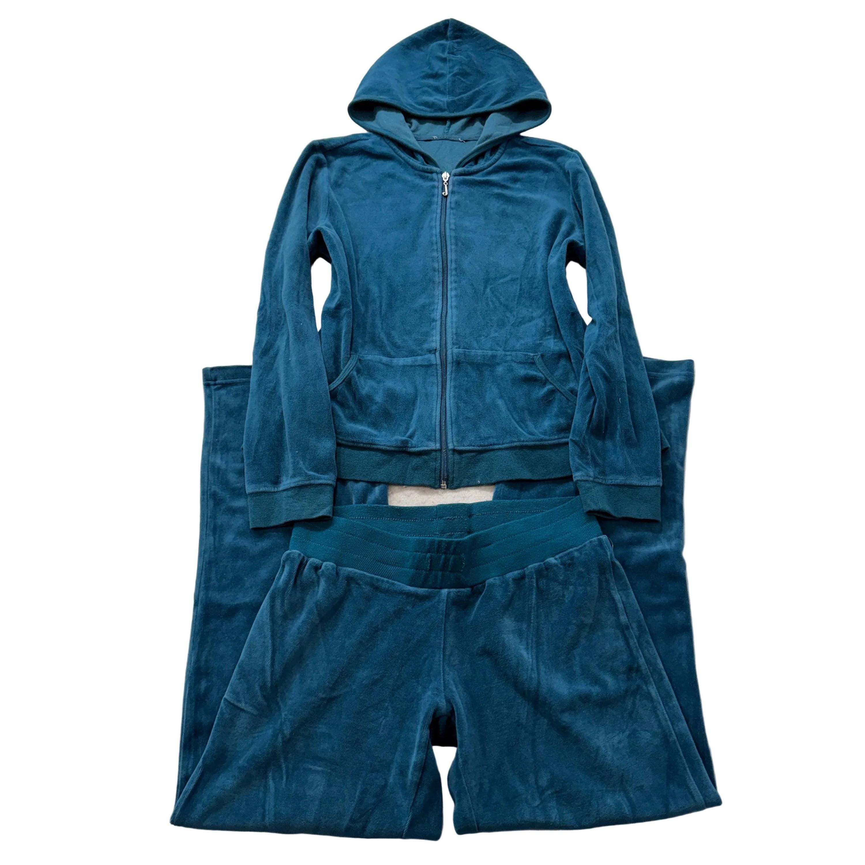Blue Velour Tracksuit - Etsy