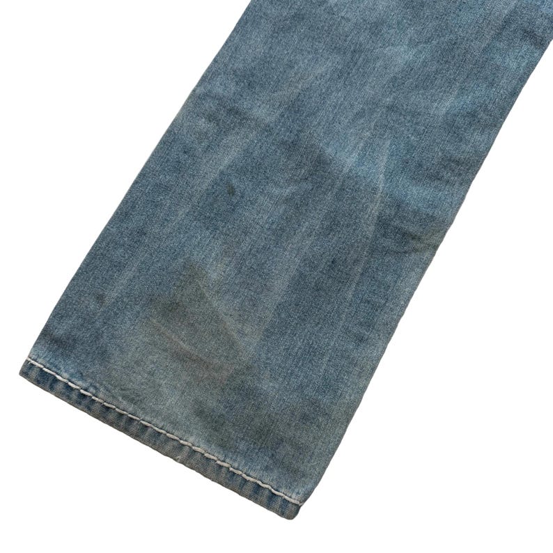 Rare True Religion Super T Ricky Men's Blue Straight Jeans Made In USA Size 38 image 4
