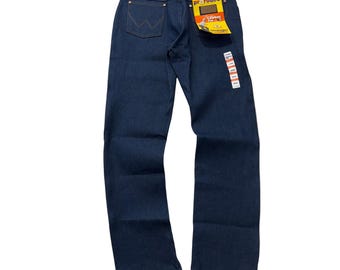 1990s Wrangler 34W Inseam 33 Rise 12.5 Blue Denim 