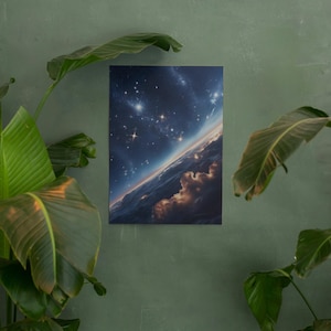 Unendliche Sterne Galaxy Poster – druckbare Wandkunst für Schlafzimmer oder Büro – verträumter Sternenhimmel digitaler Download – kosmisches ästhetisches Dekor