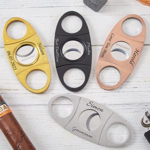 Customized cigar knife,Personalized Cigar Cutter,Engraved Cigar Cutter with Name,Wedding Gift for Him,Groomsman Gift Best Man,Dad Cigar Gift