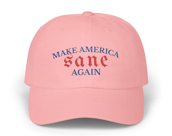 Make America SANE Again Light Embroidered Cap