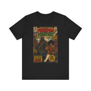 Juneteenth 2026 Freedom Fighters comic T-Shirt | Retro superhero Black Pride Power graphic tee image 8