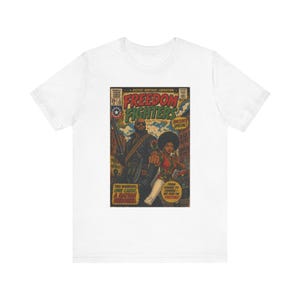 Juneteenth 2026 Freedom Fighters comic T-Shirt | Retro superhero Black Pride Power graphic tee image 5