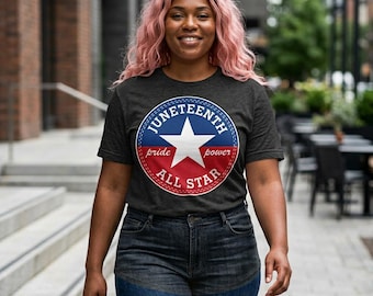Juneteenth 2026 All Star Tee | Juneteenth Retro Vintage Novelty Pride Power T-Shirt