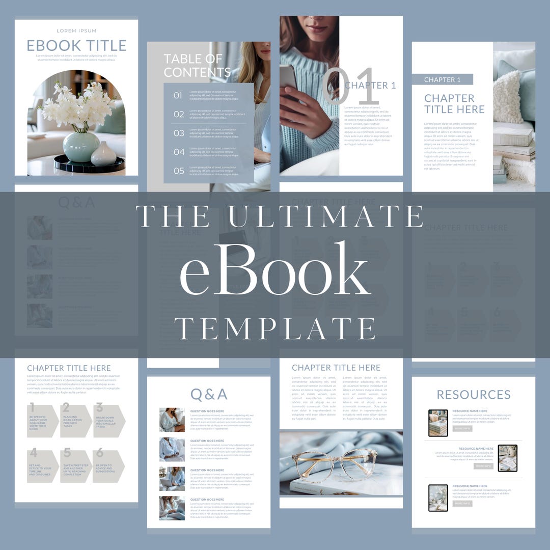 Editable Ebook Template | Canva Workbook, Lead Magnet | Business Ebook ...