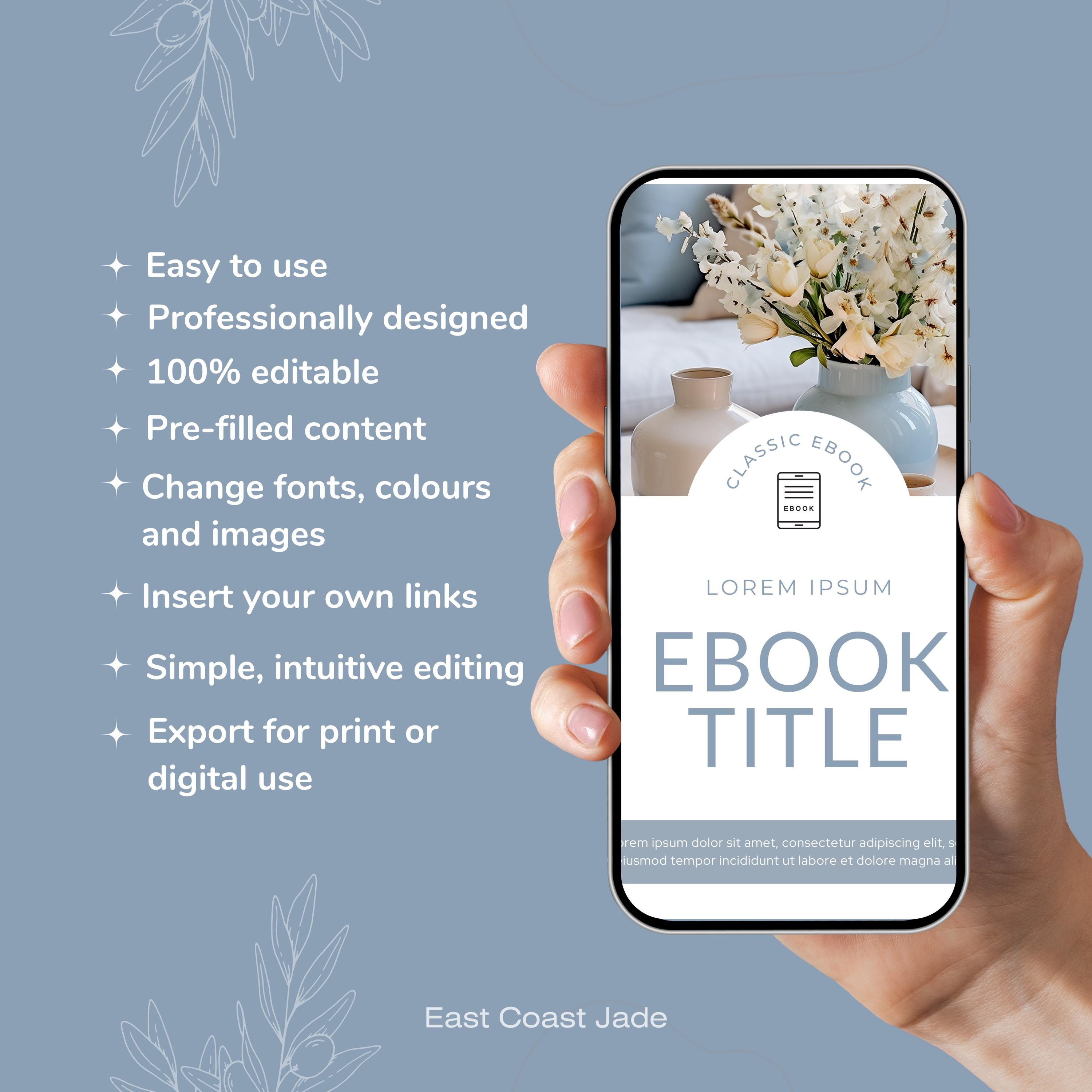 Editable Ebook Template | Canva Workbook, Lead Magnet | Business Ebook ...