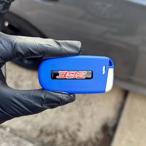 Blue 392 Key Fob for Charger Challenger Key Fob with Logo (Shell Only)