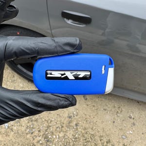 Blue SXT Key Fob for Challenger Charger Key Fob with Logo (Shell Only)