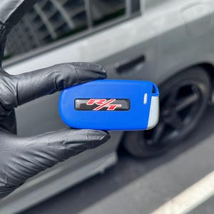 Blue R/T Key Fob for Challenger Charger Key Fob with Logo (Shell Only)