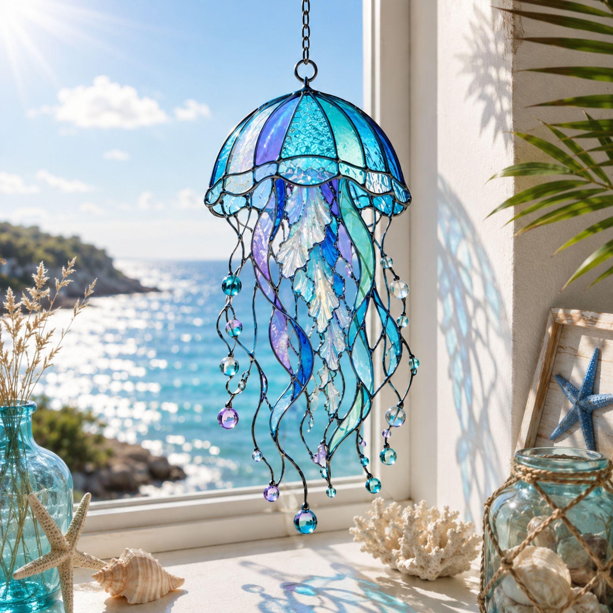 Jellyfish Glass Art - Etsy