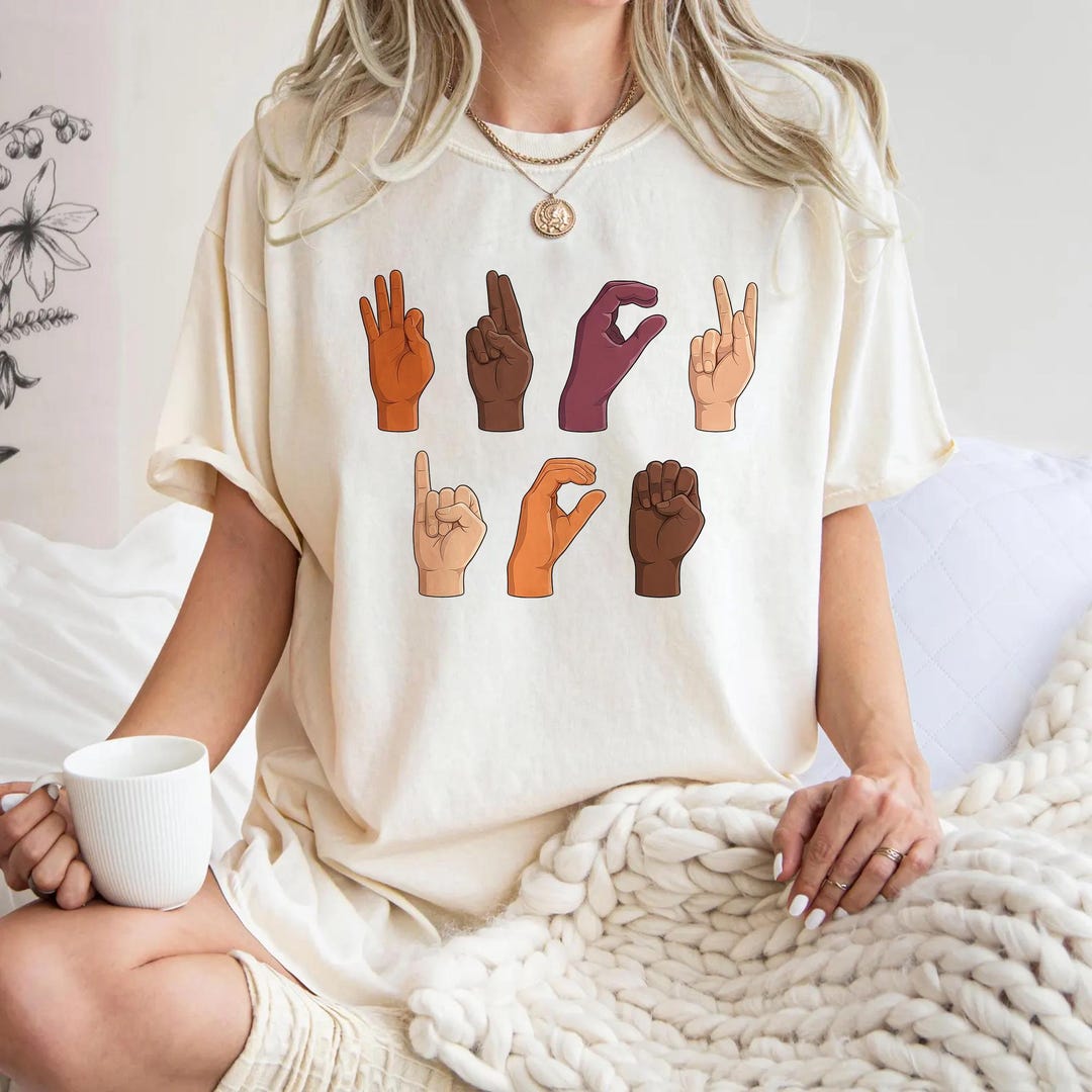 Asl Fuck Ice Shirt, Hand Sign Language Tee, Abolish Ice Tshirt, Anti ...