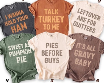 Funny Thanksgiving Shirts, Thanksgiving Shirt, Matching Thanksgiving T-Shirt Friendsgiving Group Shirts, Family Group Fall Shirts