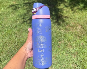 Snoopy Inspired Owala Tumbler: Laser Engraved Peanuts Stainless Steel Cup