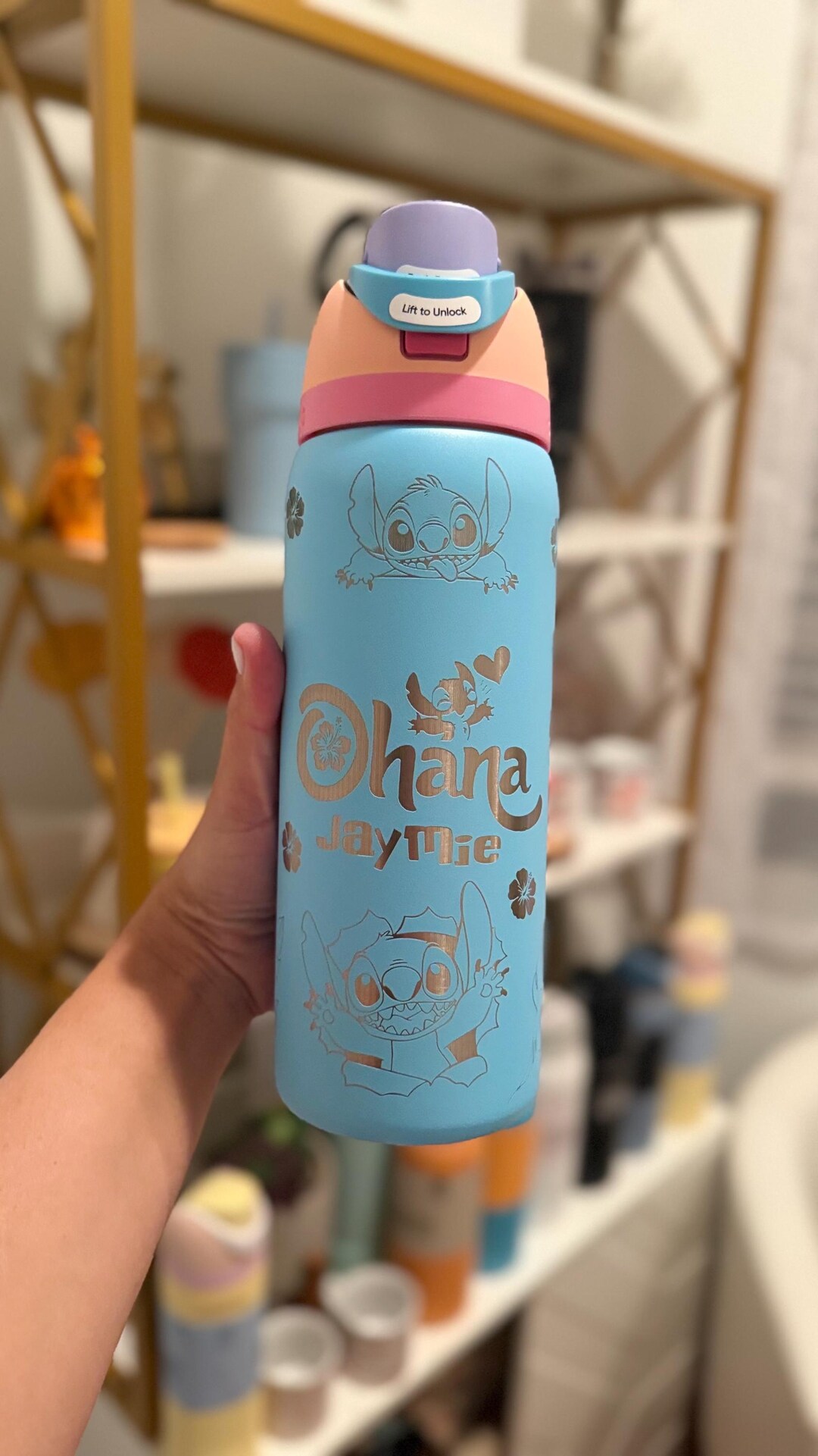 Custom Owala 32oz Water Bottle – Sttitch Laser Engraved Inspired Disney ...