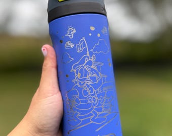 Personalized Donald Duck Owala Tumbler – Laser Engraved Disney Gift – 24oz/32oz/40oz  FreeSip Bottle